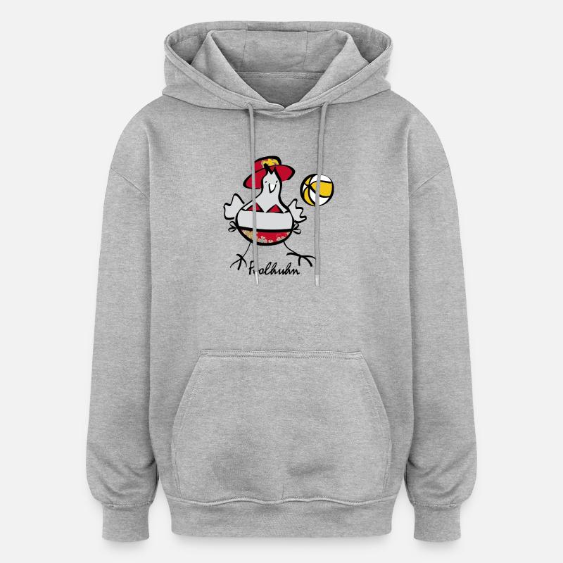 T-shirt d’été RIKELS 2026 - Sweat à capuche oversize unisexe - gris chiné