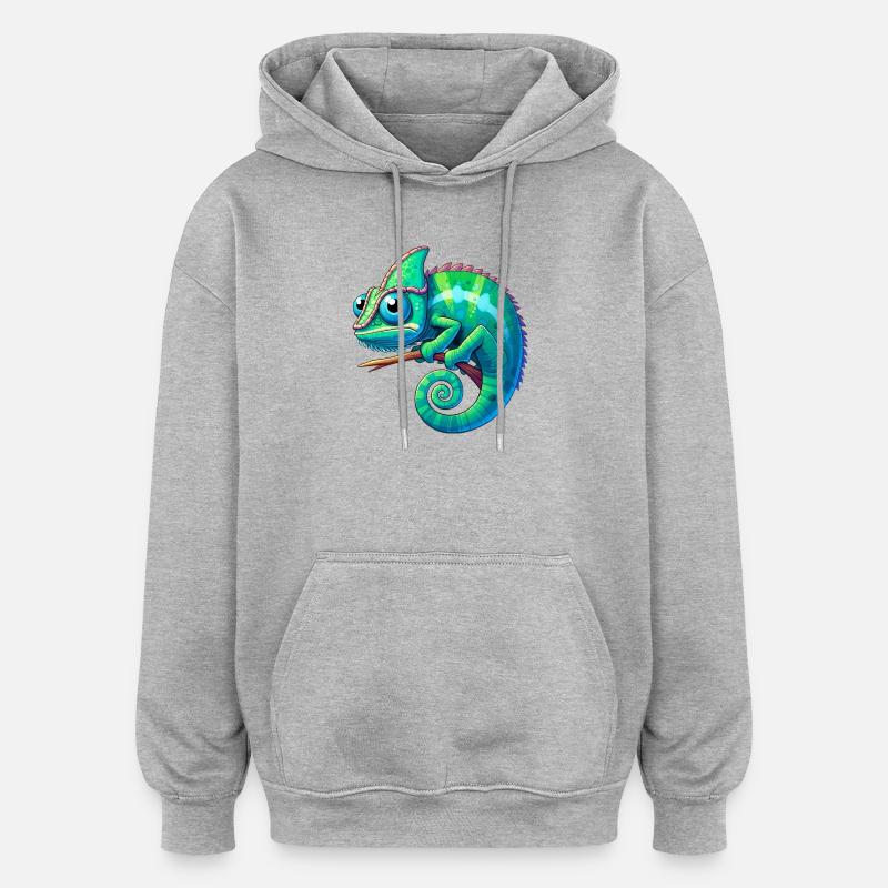 Chameleon - Oversized Unisex Hoodie - heather grey