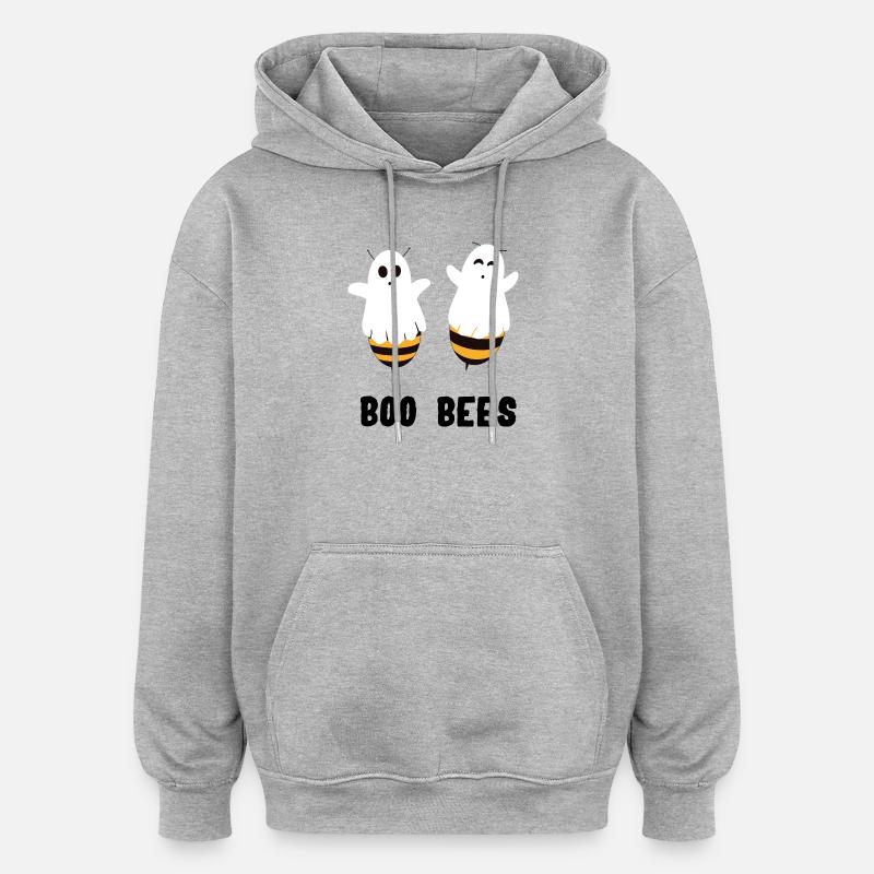 Boo Bees - Sweat à capuche oversize unisexe - gris chiné