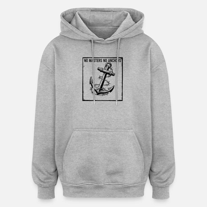 Boundless Spirit - Sweat à capuche oversize unisexe - gris chiné