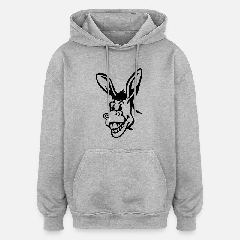 esel_t1 - Oversized Unisex Hoodie - heather grey