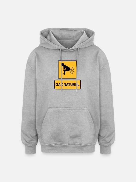 Natural gas - Oversized Unisex Hoodie - heather grey