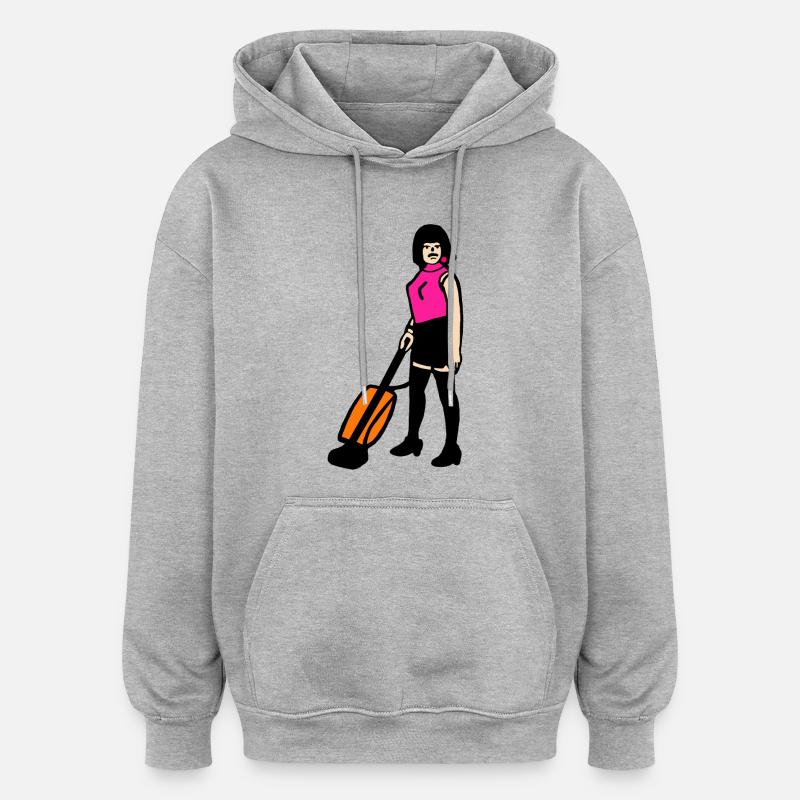 Freddy veut se libérer, Queen, freddie # - Sweat à capuche oversize unisexe - gris chiné