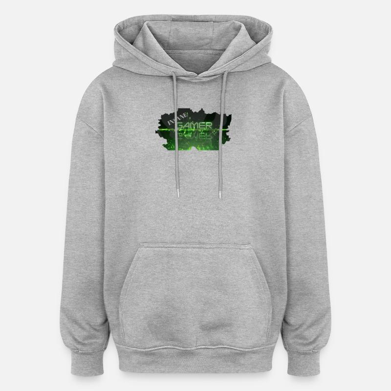 Insane - Oversized Unisex Hoodie - Grau meliert