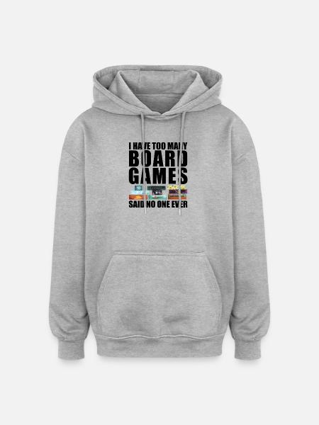 No one ever - Oversized Unisex Hoodie - heather grey