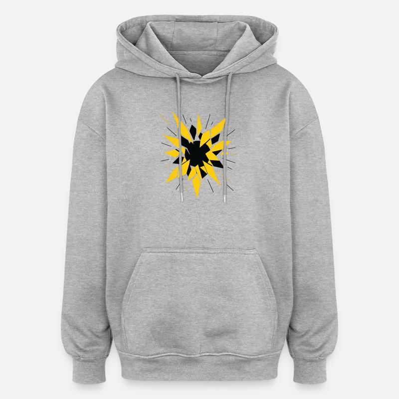 Radioactive Fragmentation – Physics Design - Oversized Unisex Hoodie - heather grey