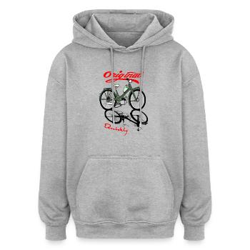 NSU Quickly Moped Cult - Oversized Unisex Hoodie - heather grey - Front - Noah (186cm)