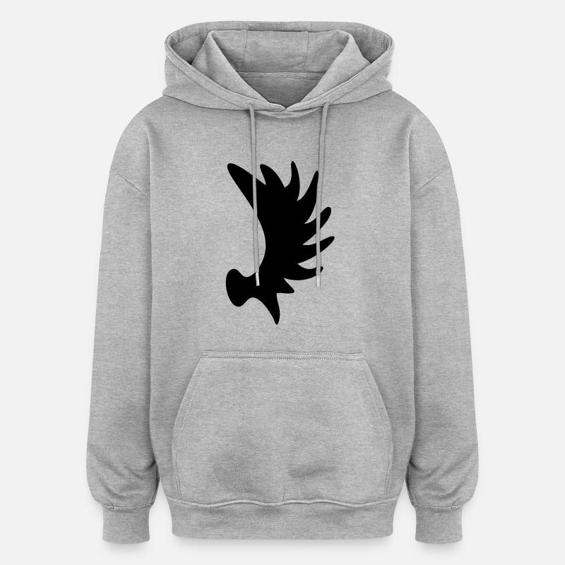 Ostpreußen Elchschaufel - Oversized Unisex Hoodie - Grau meliert