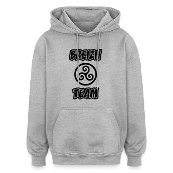 Triskel breizh team - Oversized Unisex Hoodie - heather grey - Front - Noah (186cm)