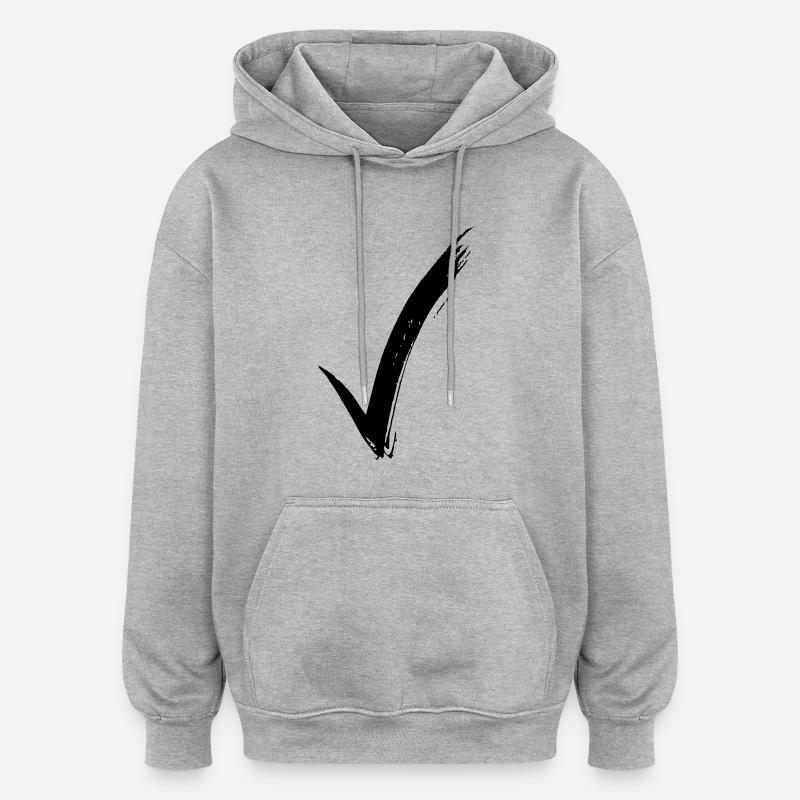 coche - Sweat à capuche oversize unisexe - gris chiné