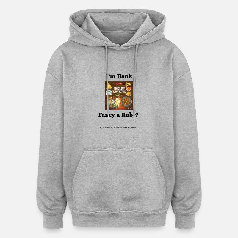Ruby - Oversized Unisex Hoodie - heather grey