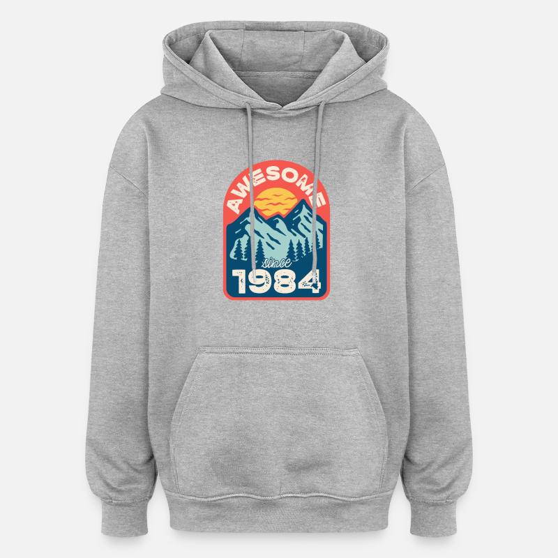 Génial depuis 1984 - Sweat à capuche oversize unisexe - undefined