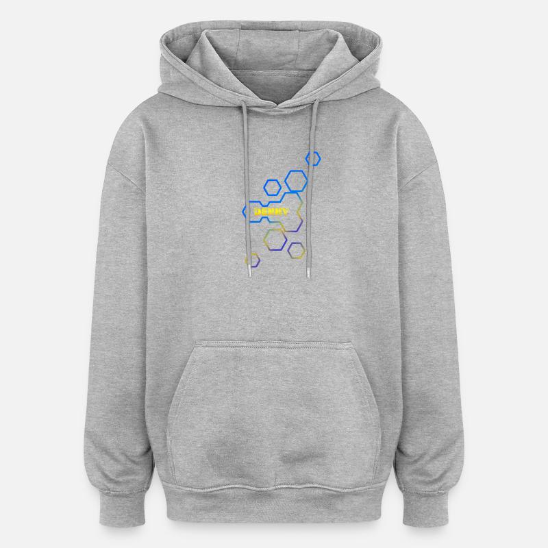 Cadeau pour Denny - Sweat à capuche oversize unisexe - gris chiné