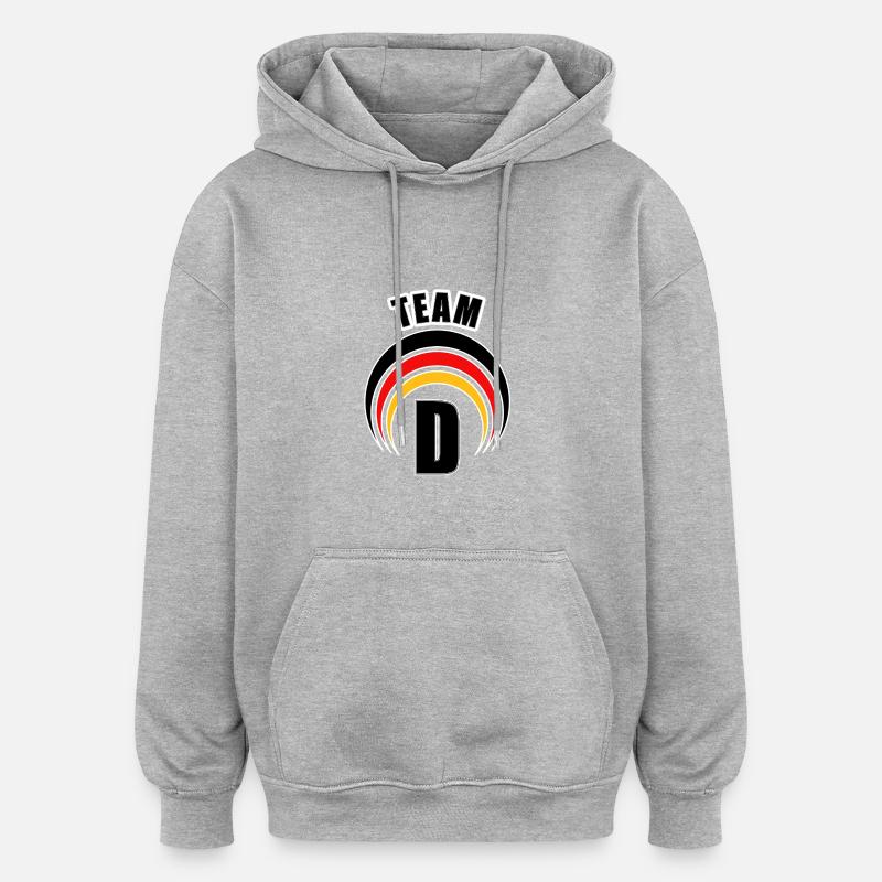 DL5 - Oversized Unisex Hoodie - Grau meliert