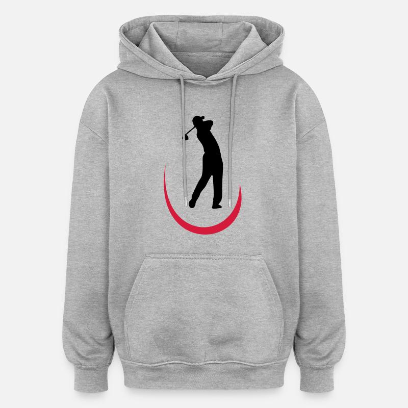 golf - Sweat à capuche oversize unisexe - gris chiné