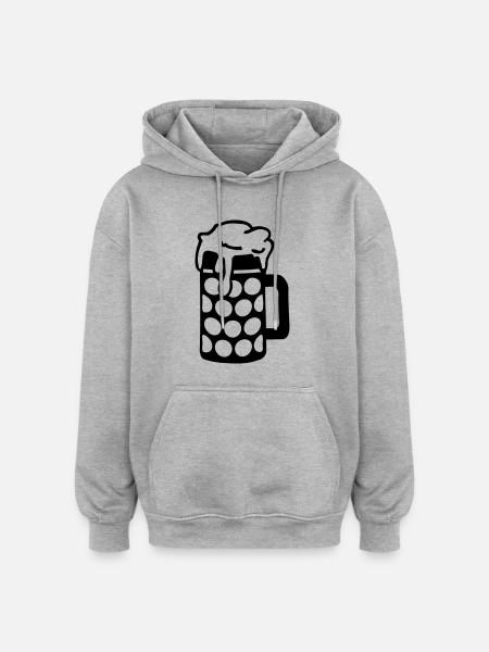 bier__f1 - Oversized Unisex Hoodie - heather grey