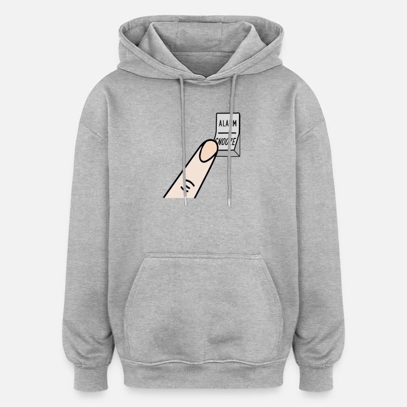 dormire - Felpa con cappuccio unisex oversize - grigio melange