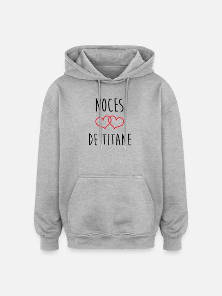 Titanium Wedding 72 Years of Marriage - Oversized Unisex Hoodie - heather grey
