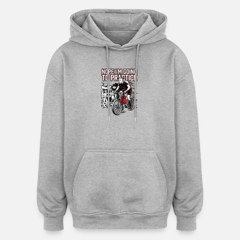 Priorité à l’entraînement MMA - Sweat à capuche oversize unisexe - gris chiné