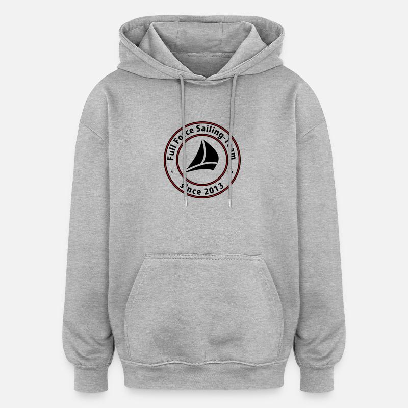 Full Force Sailing neutral - Oversized Unisex Hoodie - Grau meliert