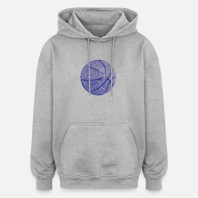 BB Kulli - Oversized Unisex Hoodie - Grau meliert