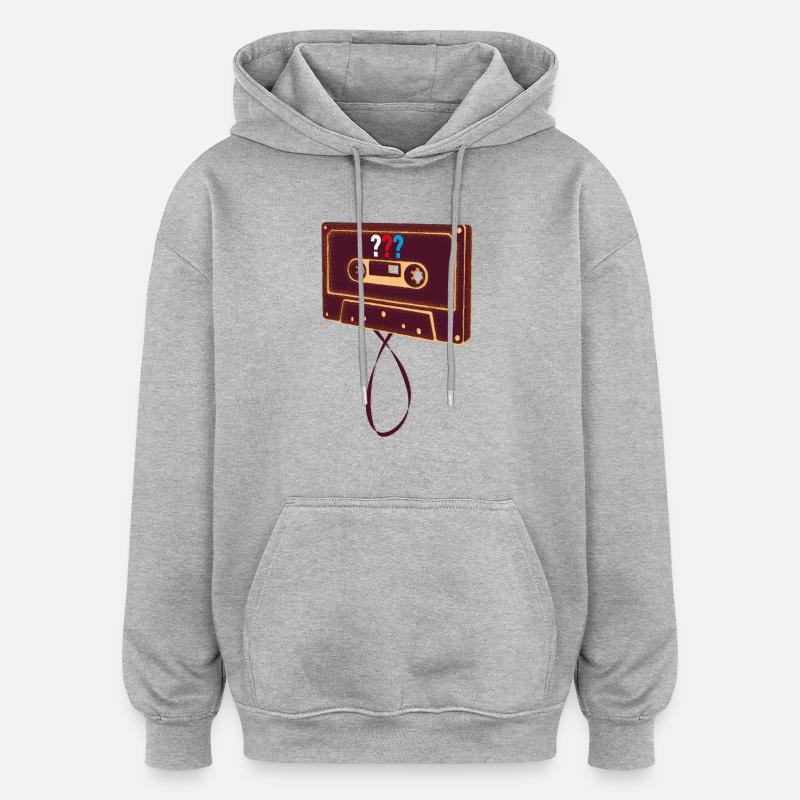 Die Drei ??? Kassette - Oversized Unisex Hoodie - Grau meliert