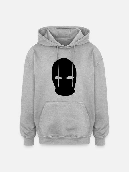Balaclava - Oversized Unisex Hoodie - heather grey