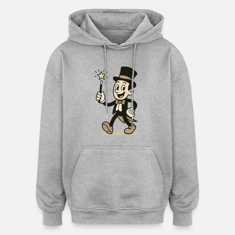 Wizard Comic - Oversized Unisex Hoodie - heather grey