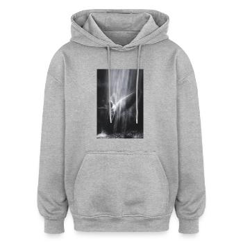 Fallen Angel - Oversized Unisex Hoodie - Grau meliert - Vorne - Noah (186cm)