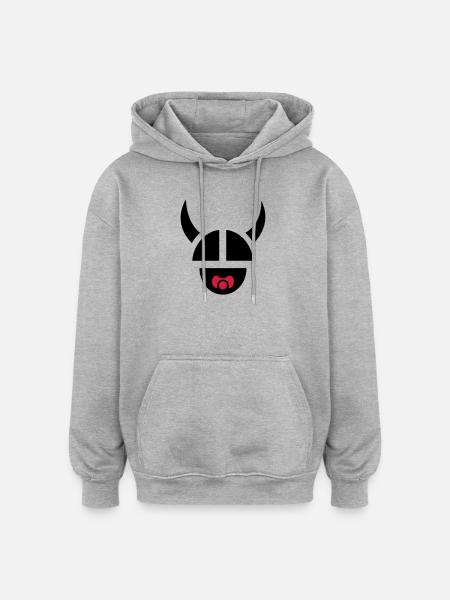 Wikingerkind - Oversized Unisex Hoodie - Grau meliert