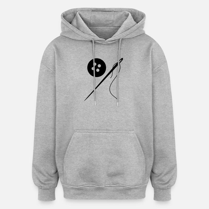 coupeur - Sweat à capuche oversize unisexe - gris chiné