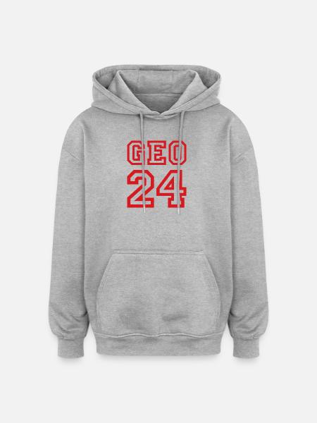 GEORGIEN Georgia - Oversized Unisex Hoodie - heather grey