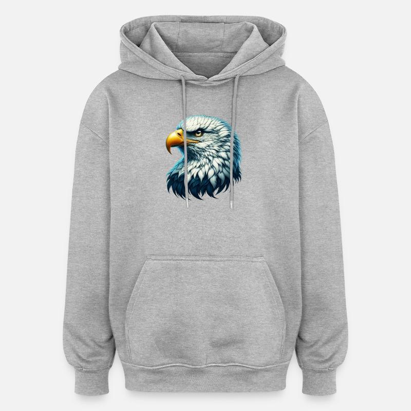Aigle - Sweat à capuche oversize unisexe - gris chiné