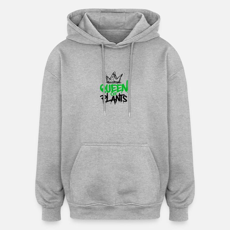 Königin des Graffitis - Oversized Unisex Hoodie - Grau meliert