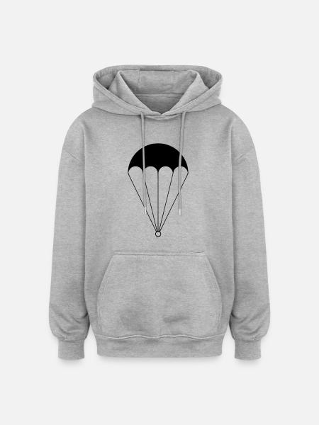 parachute - Oversized Unisex Hoodie - Grau meliert