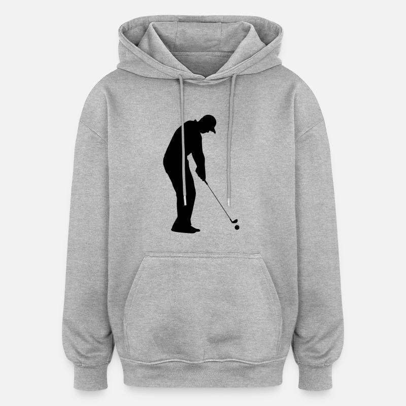 Golf Golfer Golfer Golf Course - Oversized Unisex Hoodie - heather grey