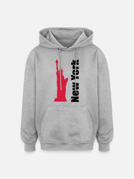 new York - Oversized Unisex Hoodie - heather grey