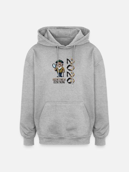 Pensioner Detective Edition - Oversized Unisex Hoodie - heather grey