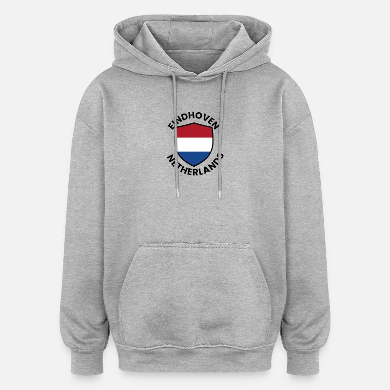 Eindhoven Shield Niederlande - Oversized Unisex Hoodie - Grau meliert