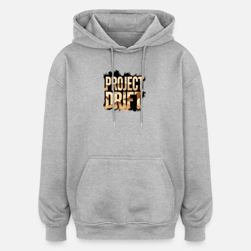 Project Drift Camouflage Racing Statement - Oversized Unisex Hoodie - heather grey