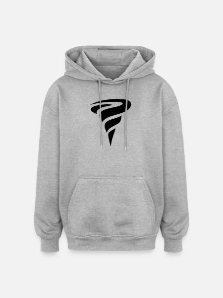 tornado - Oversized Unisex Hoodie - heather grey