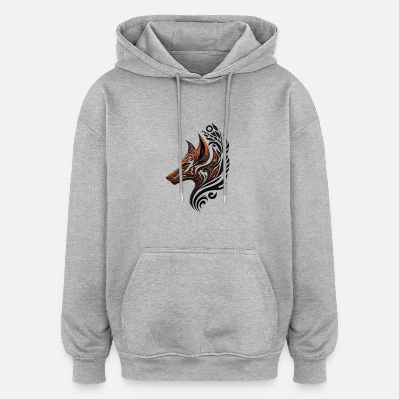 new logo ctp 1 - Sweat à capuche oversize unisexe - gris chiné