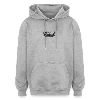 Student - Oversized Unisex Hoodie - heather grey - Front - Noah (186cm)