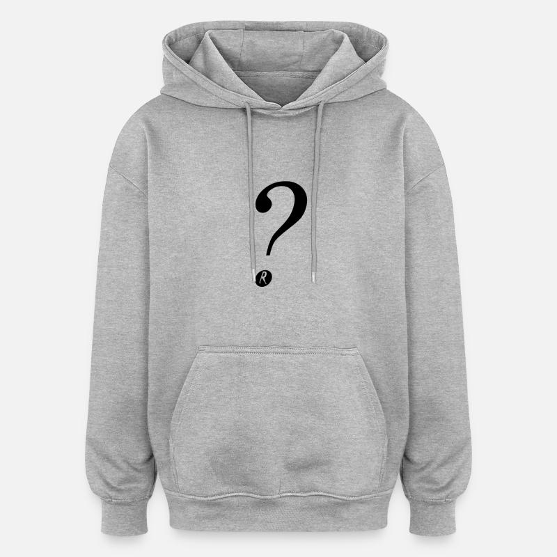 Der Riddler - Oversized Unisex Hoodie - Grau meliert