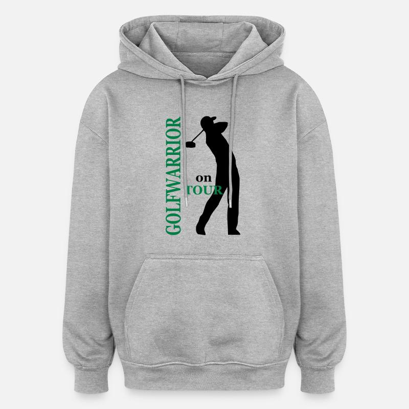 golf - Sweat à capuche oversize unisexe - gris chiné