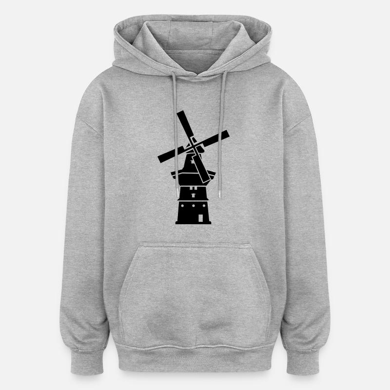 Windmill - Oversized Unisex Hoodie - heather grey