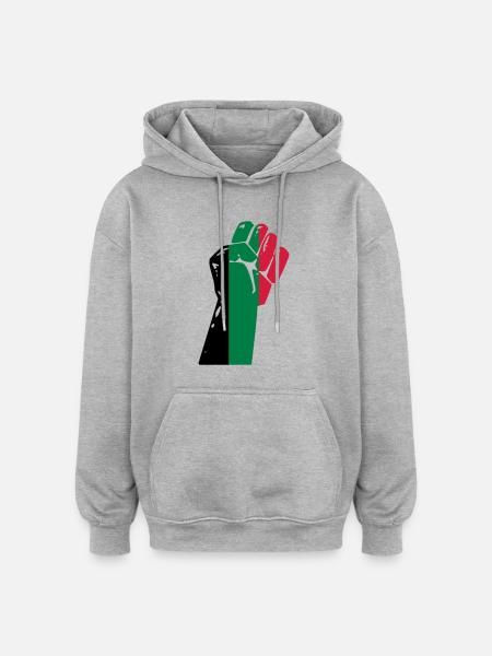 Palestine - Oversized Unisex Hoodie - heather grey