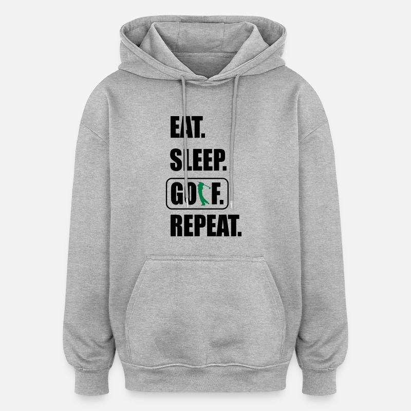 Golf - Sweat à capuche oversize unisexe - gris chiné