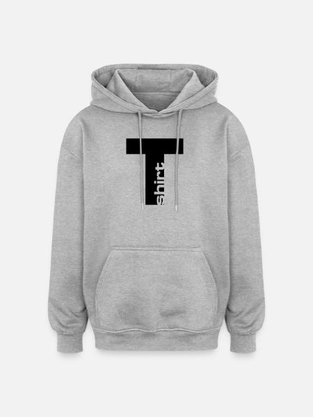 T-shirt - Oversized Unisex Hoodie - heather grey