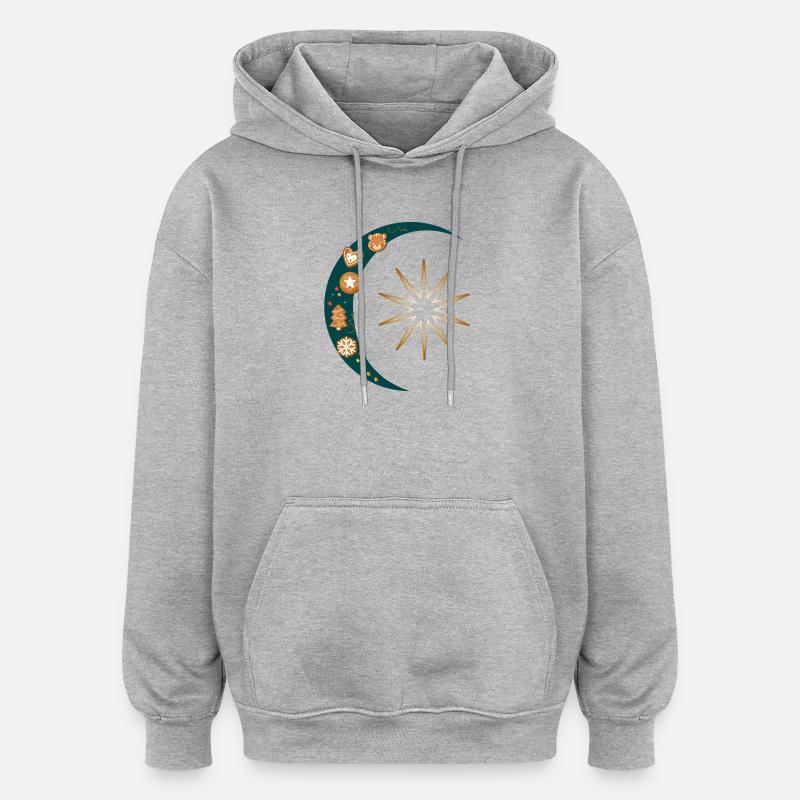 Gingerbread - Sweat à capuche oversize unisexe - gris chiné